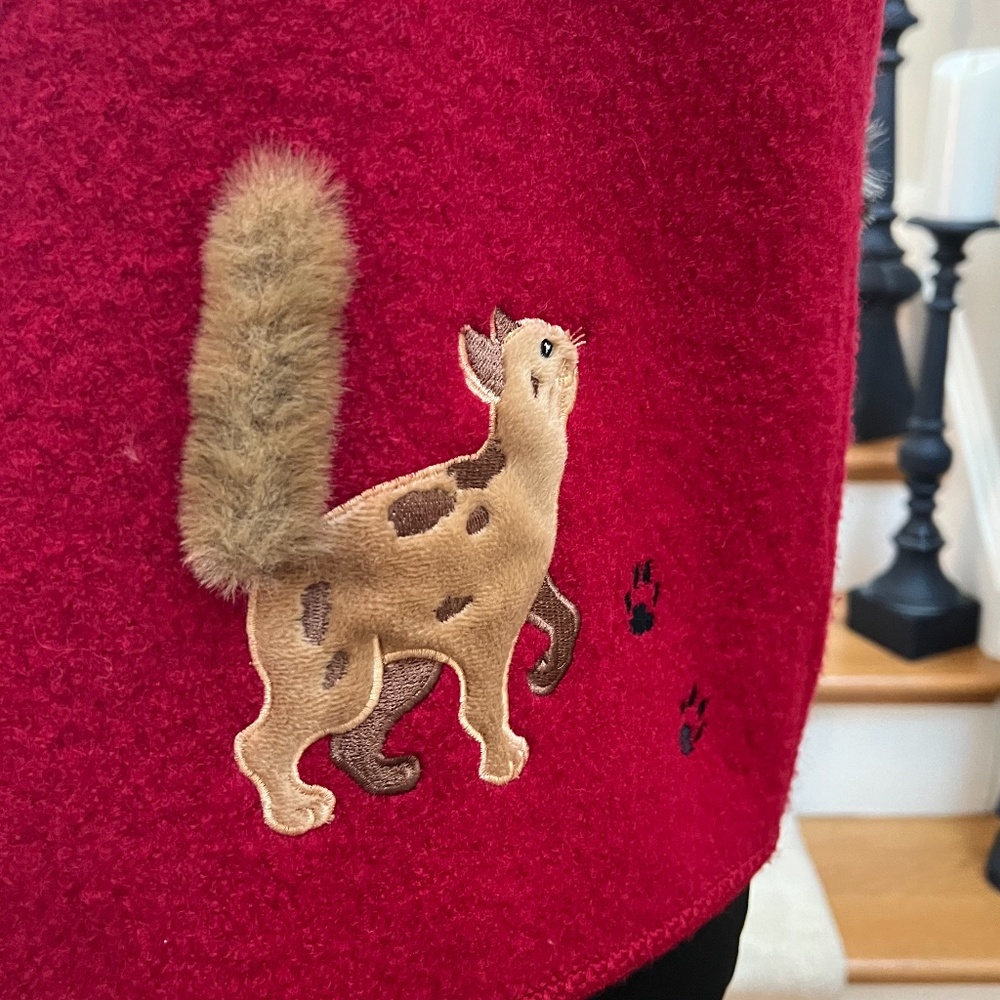 ❤️LIS INTERNATIONAL BOILED WOOL CAT VEST❤️ - Picture 8 of 15